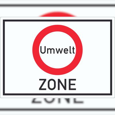 HB-Druck Umweltzone Symbol Aufkleber A2 (420x594mm)