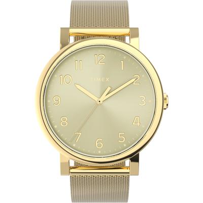 Quarzuhr TIMEX "Timex Originals", gold (goldfarben, champagnerfarben), Armbanduhren, Damen, Quarzuhr, Armbanduhr, Damenuhr, Edelstahlarmband, analog