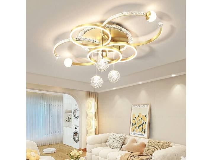Nouveau moderne Led noir salon suspension cuisine Restaurant brillant suspension décoration intérieure plafond lustre