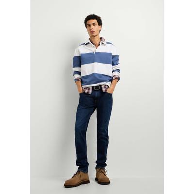 Relax-fit-Jeans PEPE JEANS "Jeans mit entspannter Passform TAPERED JEANS STANLEY", Herren, Gr. 31, Länge 32, blau (faded schwarz indigo comfort), 99% Baumwolle, 1% Elasthan, Jeans