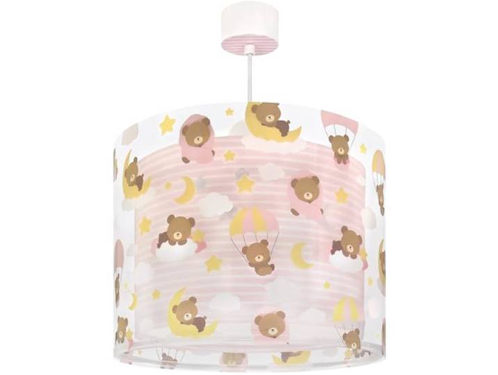 Dalber Baby Teddy Bears Clouds Roze Kinderhanglamp, 41572MS, E27, kinderlampen, meisjeskamer.
