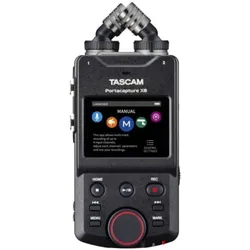 Tascam Portacapture X6 (Mehrspurrecorder), Audiorecorder, Schwarz