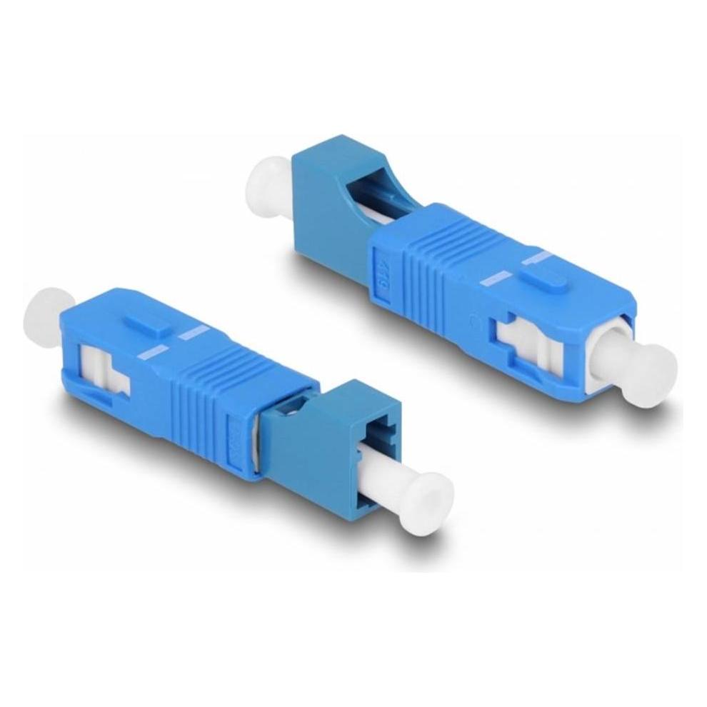 Delock LWL Hybrid Kupplung SC Simplex Stecker zu LC Simplex Buchse (87941)