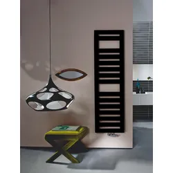 Zehnder Design-Heizkörper Metropolitan Spa, RAL 9017, 805 x 39 x 600 mm, Bad- und Handtuchheizkörper mit flächiger Wärmewirkung