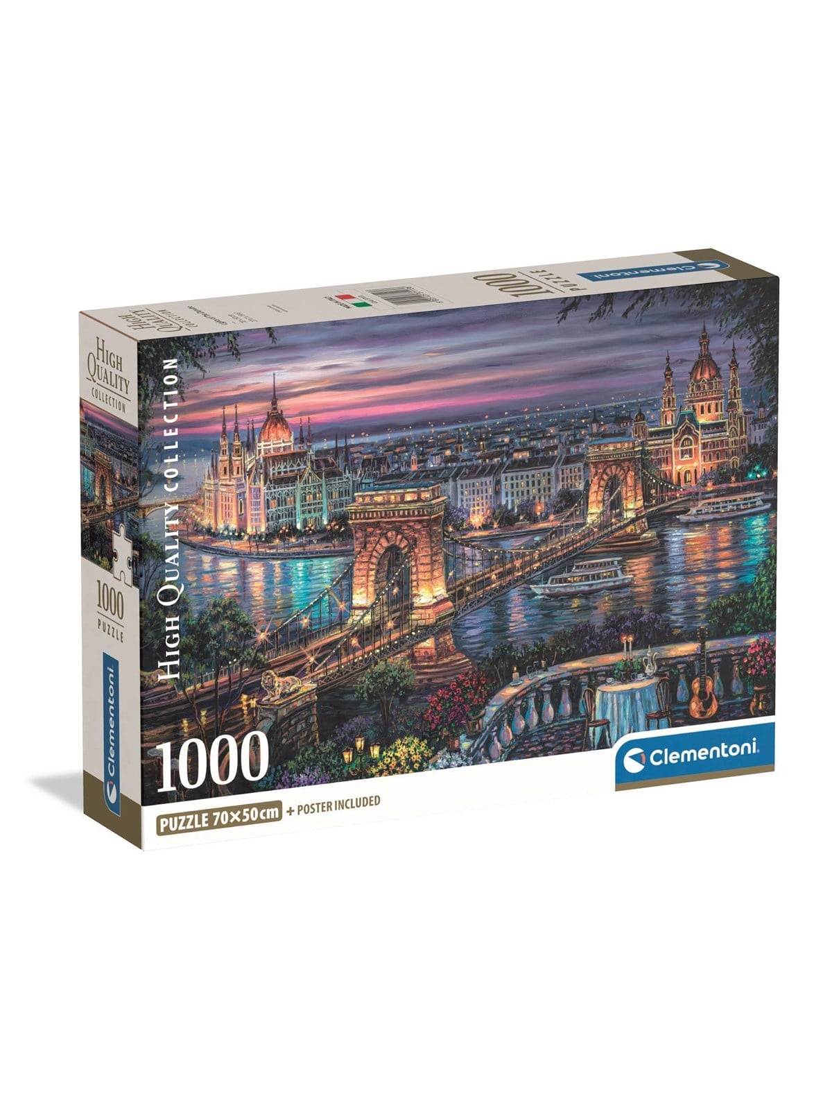 Clementoni Puzzle HQC Lights of the Danube 2026 - Compact, 1000-teilig