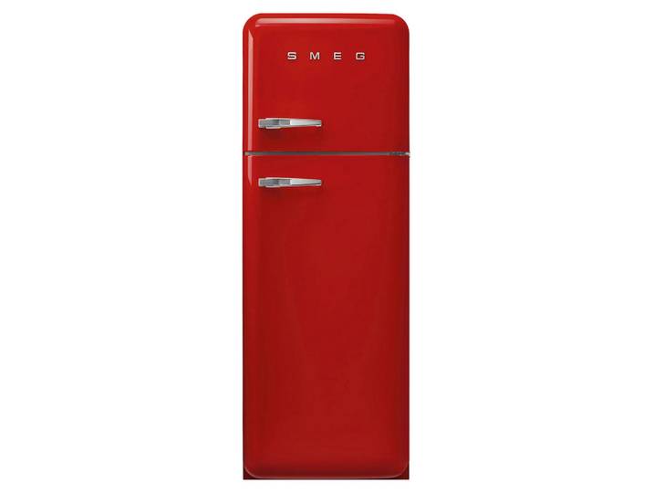 Smeg Kühl-Gefrier-Kombination, Rot, Metall, 1 Schublade(n),3 Schublade(n) Schubladen, C, 60x172x72.8 cm, Made in Italy, Abtauautomatik, LED-Innenbeleuchtung, elektronische Temperaturregelung, No-Frost, Warneinrichtung bei Temperaturanstieg, Kälteakku, Urlaubsschaltung, Küchen, Küchenelektrogeräte, Kühl- & Gefrierschränke, Kühl- und Gefrierkombinationen