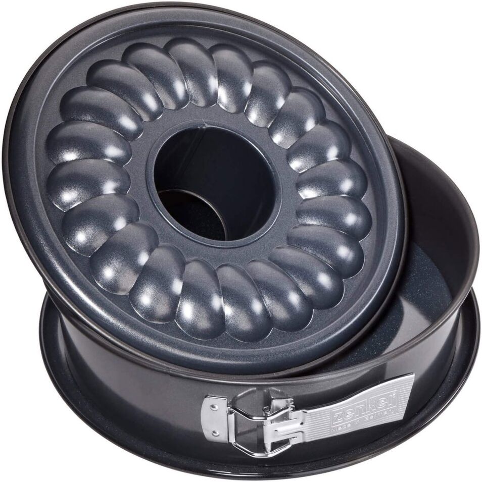 Zenker Springform mit Flach- & Rohrboden inkl. Auslaufschutz Deluxe, Ø26cm