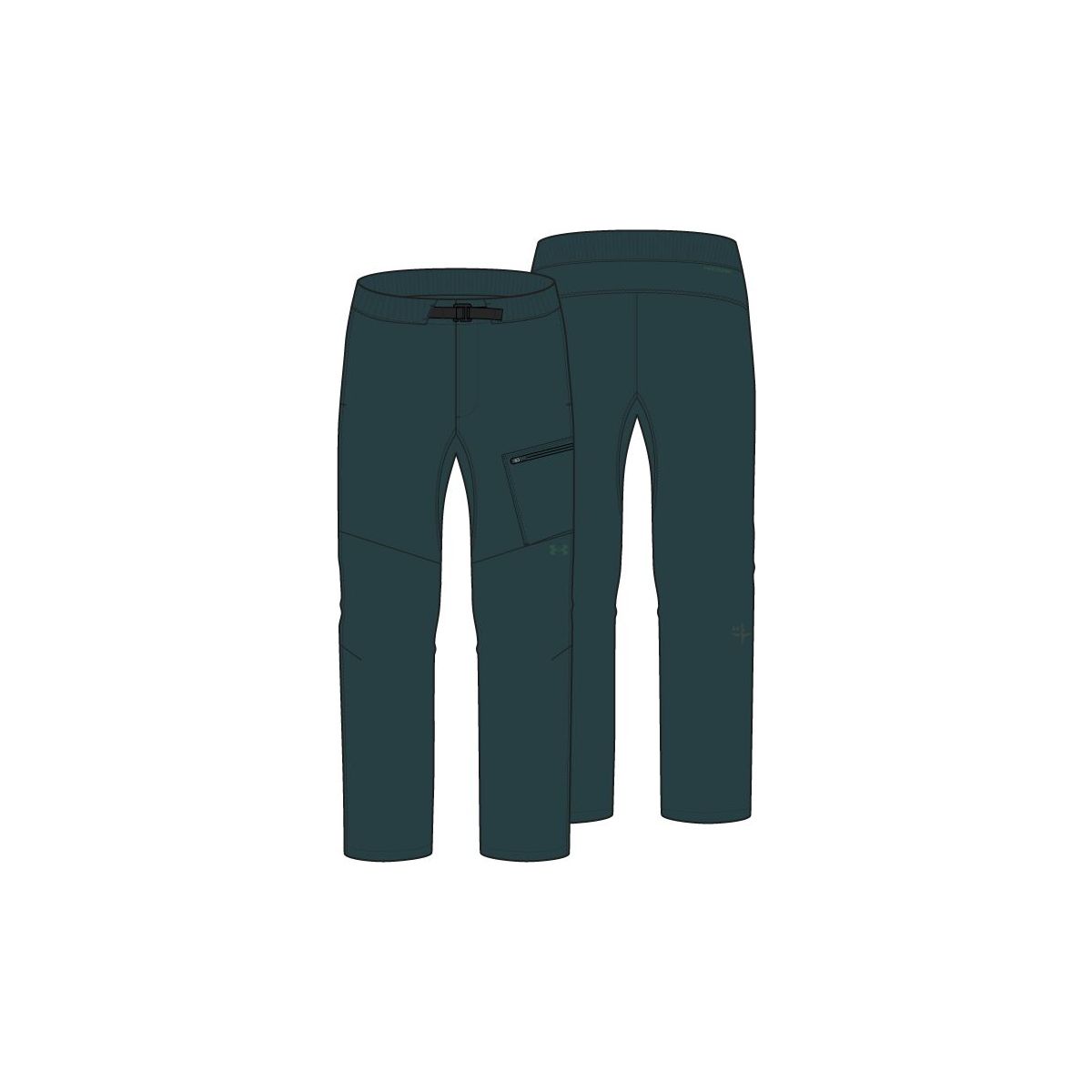 Under Armour M Explor Treklite Pant green titanium (919) L 6013499-919-LG