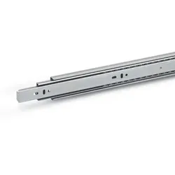 Edelstahl-Teleskopschienen mit Vollauszug, Belastbarkeit bis 480 N (1450-450-F-1-NI)