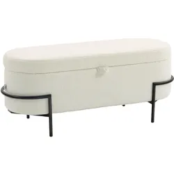 TRUHENBANK Fleece-Optik Creme