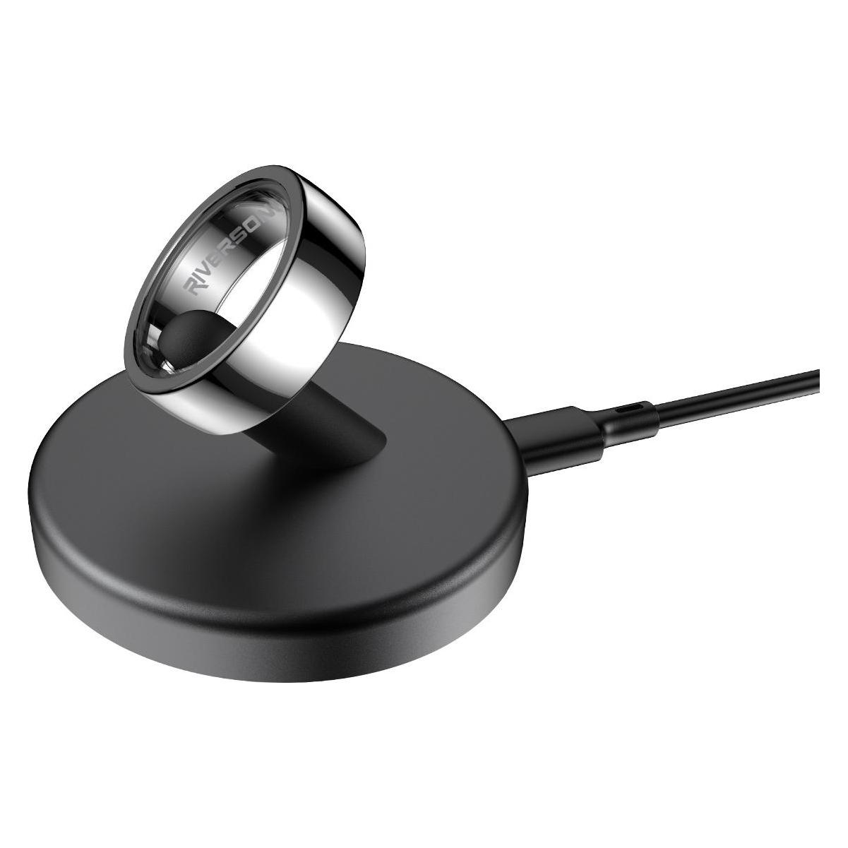 Riversong smart ring Trinity black SR01 size 7 diameter inside mm (7, Schwarz) (GSM188087)