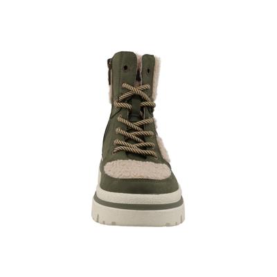 Stiefel TOM TAILOR "Tom Tailor Winter Boots", Damen, Gr. 38, grün (khaki), Polyurethan, Schuhe Stiefel