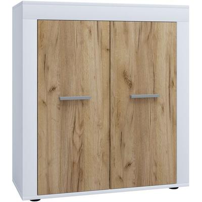 Holz Kommode Sideboard Anrichte Usilo 2 Drehtüren