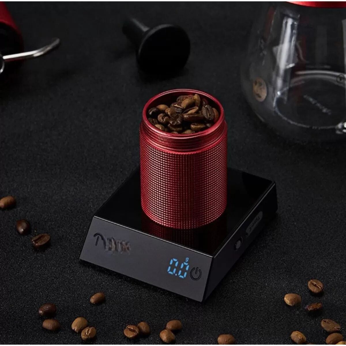 INF Präzisions-Kaffeewaage für Pour-Over 2kg/0.1g, wiederaufladbar, mit Timer und Smart-Modi