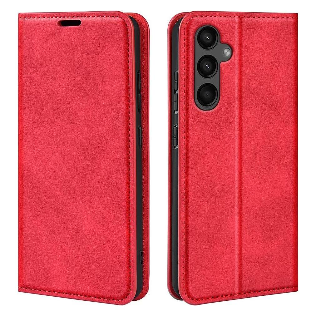 Cover-Discount Galaxy A15 - Stand Flip Case Hülle rot (Samsung Galaxy A15) (660163129C)