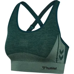 HUMMEL hmlCLEA SEAMLESS  SPORTS TOP green gables/garden topiary me XS