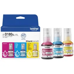 Brother Original BTD180CLVAL Nachfülltinte - 3er Multipack 15.000 Seiten