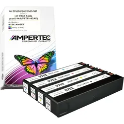 4 Kompatible Tinten ersetzt HP 973X Multipack KCMY