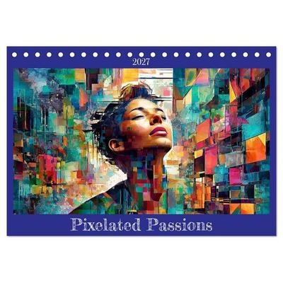 Pixelated Passions (Desk Calendar 2027 DIN A5 landscape), CALVENDO 12 Month DeskCalendar