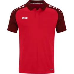 JAKO Performance Poloshirt Kinder rot/schwarz 140