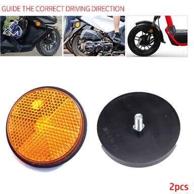 Smart Shopping Spot Motorcycle Night Reflector, Circular Reflector For Cars, Trucks, Refraction Light yellow