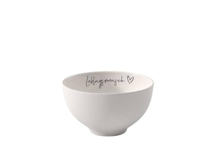 Villeroy & Boch - Statement Bol Lieblingsmensch 14 cm Weiß
