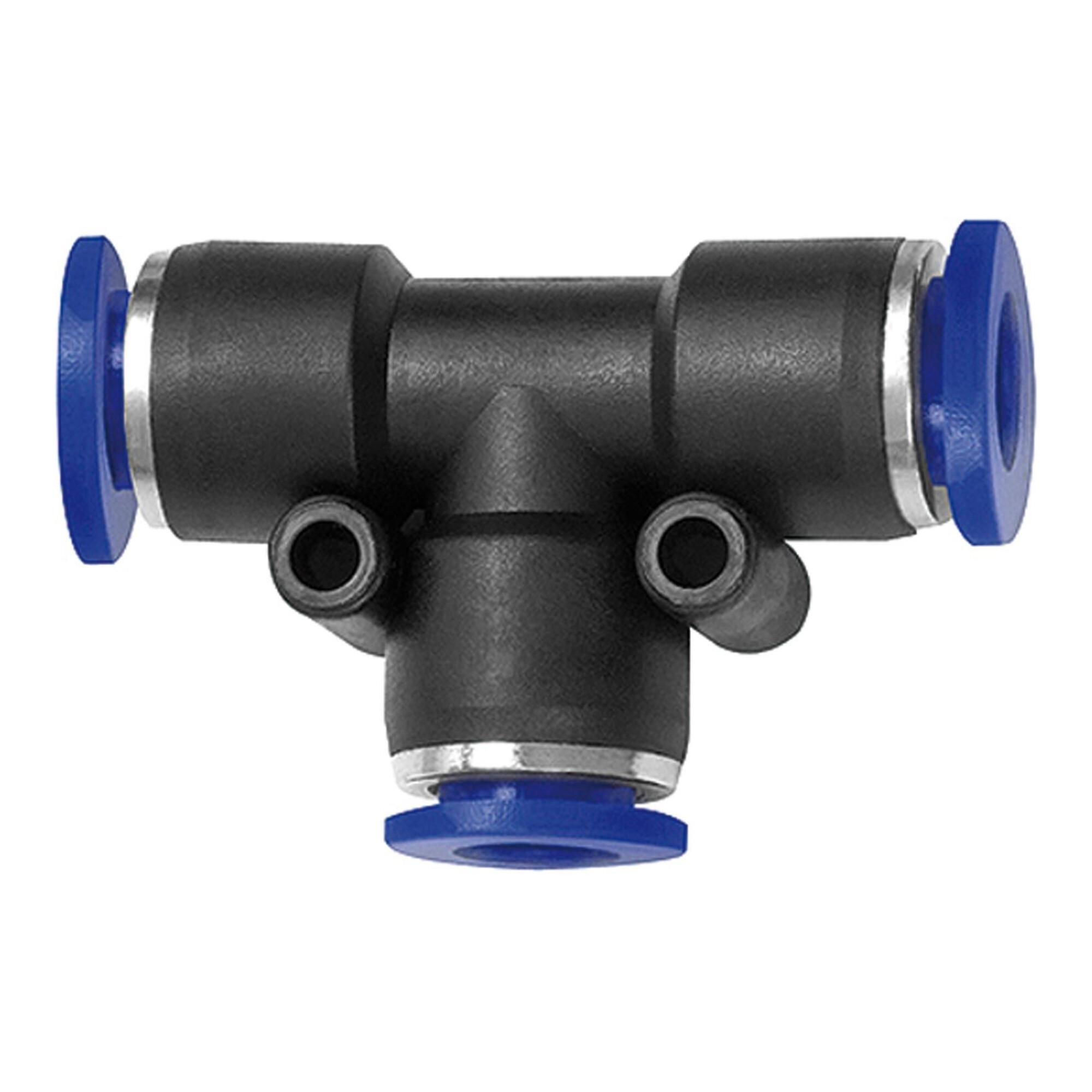 Riegler T-Steckverbindung »Blaue Serie«, reduzierend, Schlauch-Ã˜ 2x6/1x8 (138.0608)