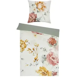 como Satin Wende-Bettwäsche  Floral lake ¦ mehrfarbig ¦ Maße (cm): B: 135