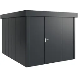 Hörmann Metall-Gerätehaus "Juno" mit Flachdach, JFD11 - Design, 262 x 310 cm (B x T),anthrazit,