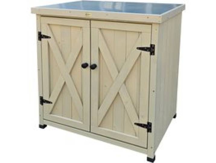 HABAU Armoire de jardin « Laura », 80 x 45 x 92 cm, gris.