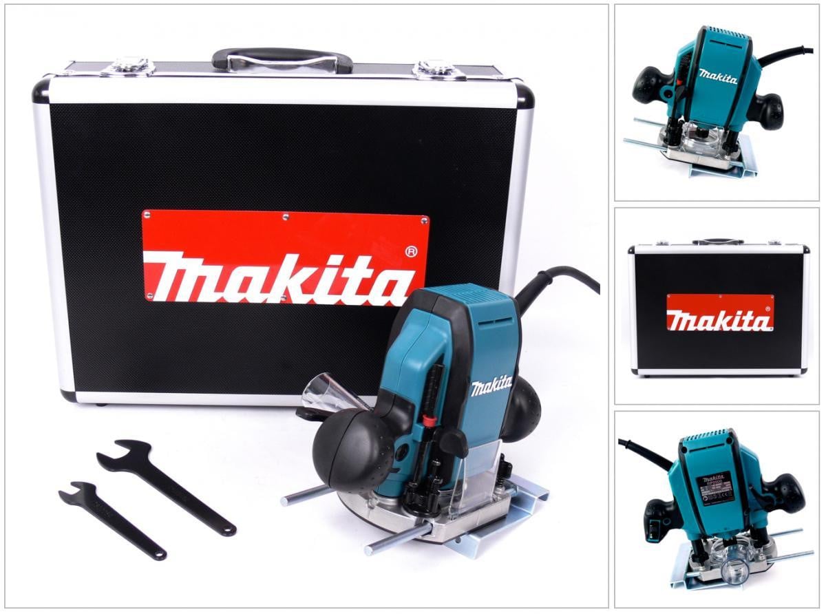 Makita RP0900K bovenfrees, Blauw/Zwart, 900 W