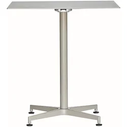 Gartenesstisch Vega aus Aluminium in Taupe, modern, klappbar, quadratisch, für 4 Personen