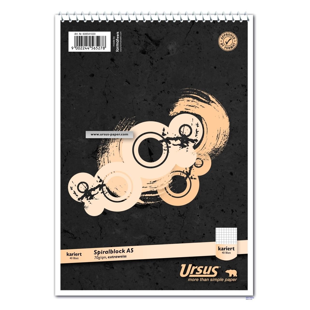 Ursus 10 Notizblöcke DIN A5 kariert (A5, Kariert) (608541020)