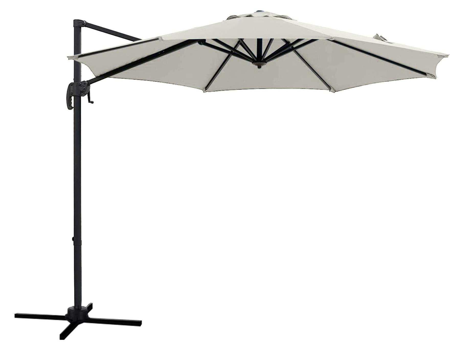 Achtkantiger Sonnenschirm 300 cm Beige
