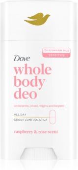 Dove Whole Body Deo Raspberry & Rose desodorizante em stick para corpo 75 ml. Whole Body Deo Raspberry & Rose