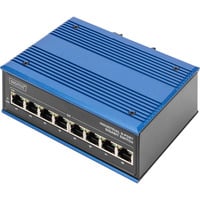 8 Port Gigabit Ethernet, Switch blau