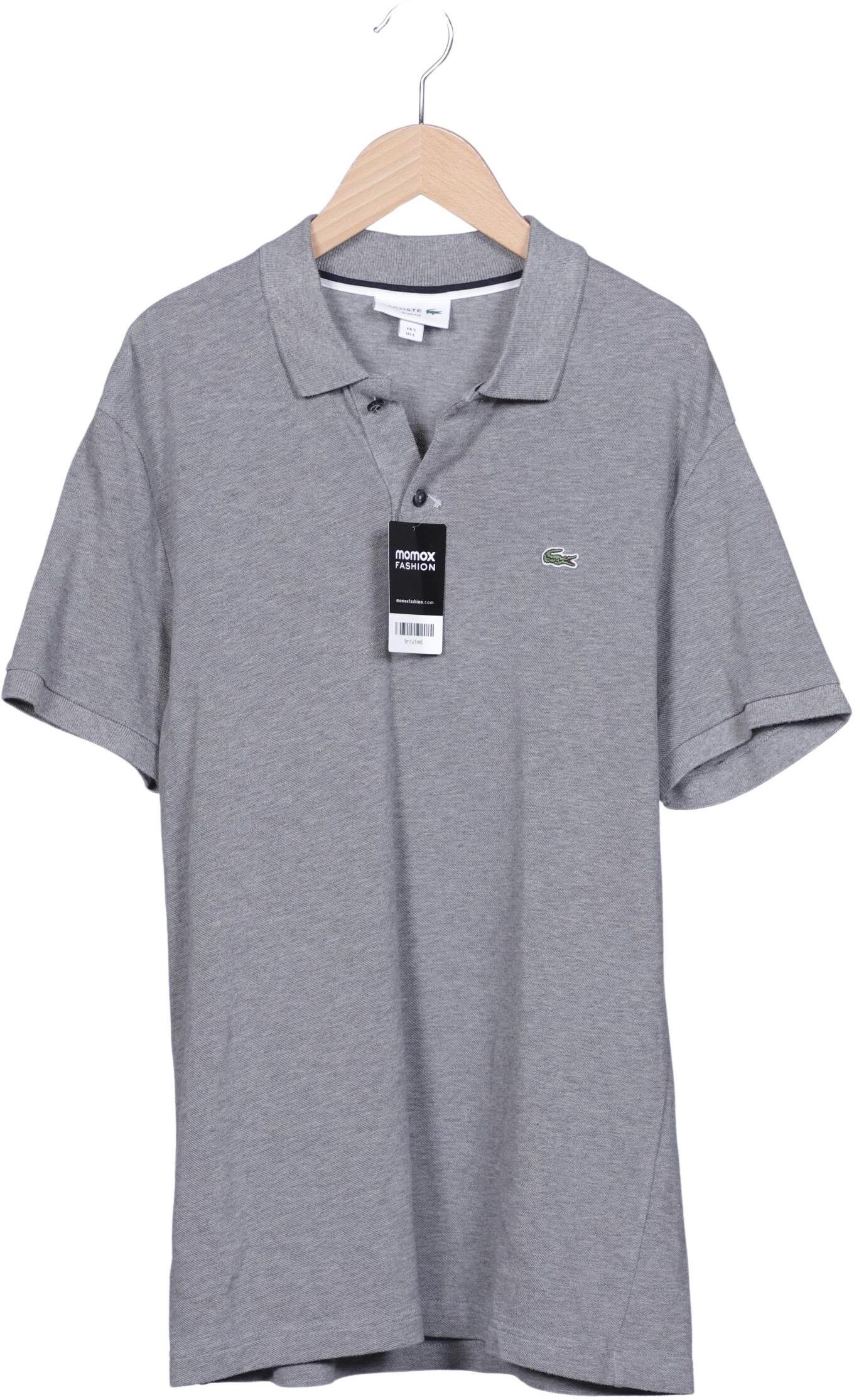 Lacoste Herren Poloshirt, Grau, Gr. L (Lacoste 5), Baumwolle - Second Hand