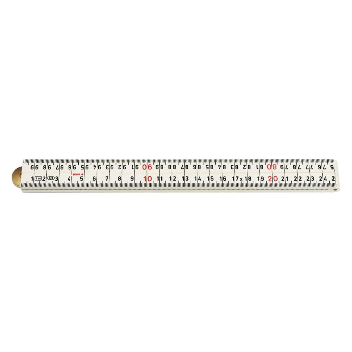 Sola 53035401 HK1/4W12 Zollstock Kunststoff 1m 4-lagig weiss (54199659)
