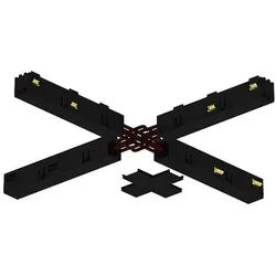 Brumberg 88484580 X-Flexibler Verbinder, schwarz, nur passend zu 48 V-Schienen 88488180, 88488280