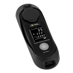 PCE Instruments Refraktometer PCE-DRD 2 Salzgehalt 0...280‰ 1,3330...1,4200 nD Brix Promille Temperaturkompensation