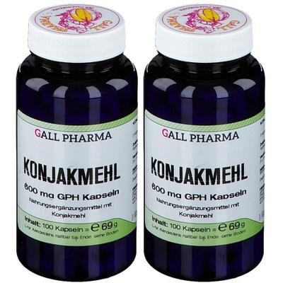 Konjakmehl 600 mg Kapseln 2x 2x100 St