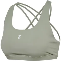 hummel hmlHIIT Impact High Support Sport-BH Damen 6092 - seagrass XL
