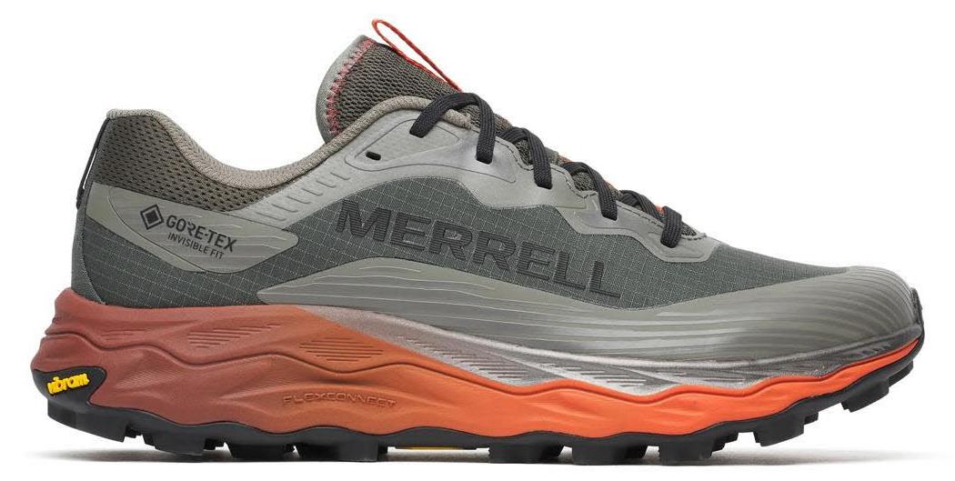 Merrell AGILITY PEAK 6 GTX Herren Laufschuhe Trailrunningschuhe grau/rot 43
