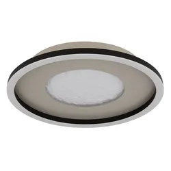 Deckenleuchte Wohnzimmerlampe LED Metall Grau Dimmbar Deckenlampe D 33 cm