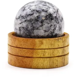 Gemstone Sphere 50mm - Indian Moonstone  with Stand