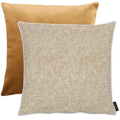 Dekokissen APELT "Alessio" Gr. 1, beige (natur, gemustert), B:40cm H:5cm L:60cm, Polyester, Dekokissen_Sitzkissen_Kissenhüllen, Wendekissenhülle mit Füllung, 1 Stück