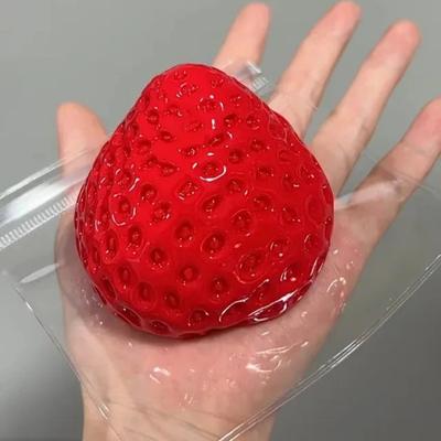 Perfect Picks Market Strawberry Squishy Slow Rise Fidget Toy For Stress Relief & Sensory Fun red 1pcs