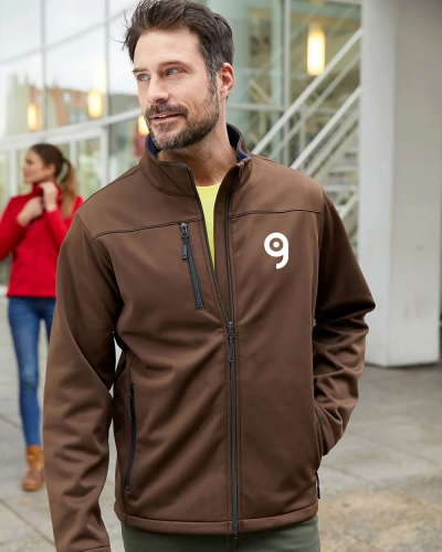Giacca Softshell Uomo Antivento Idrorepellente 3 Strati Personalizzate o neutre James & Nicholson