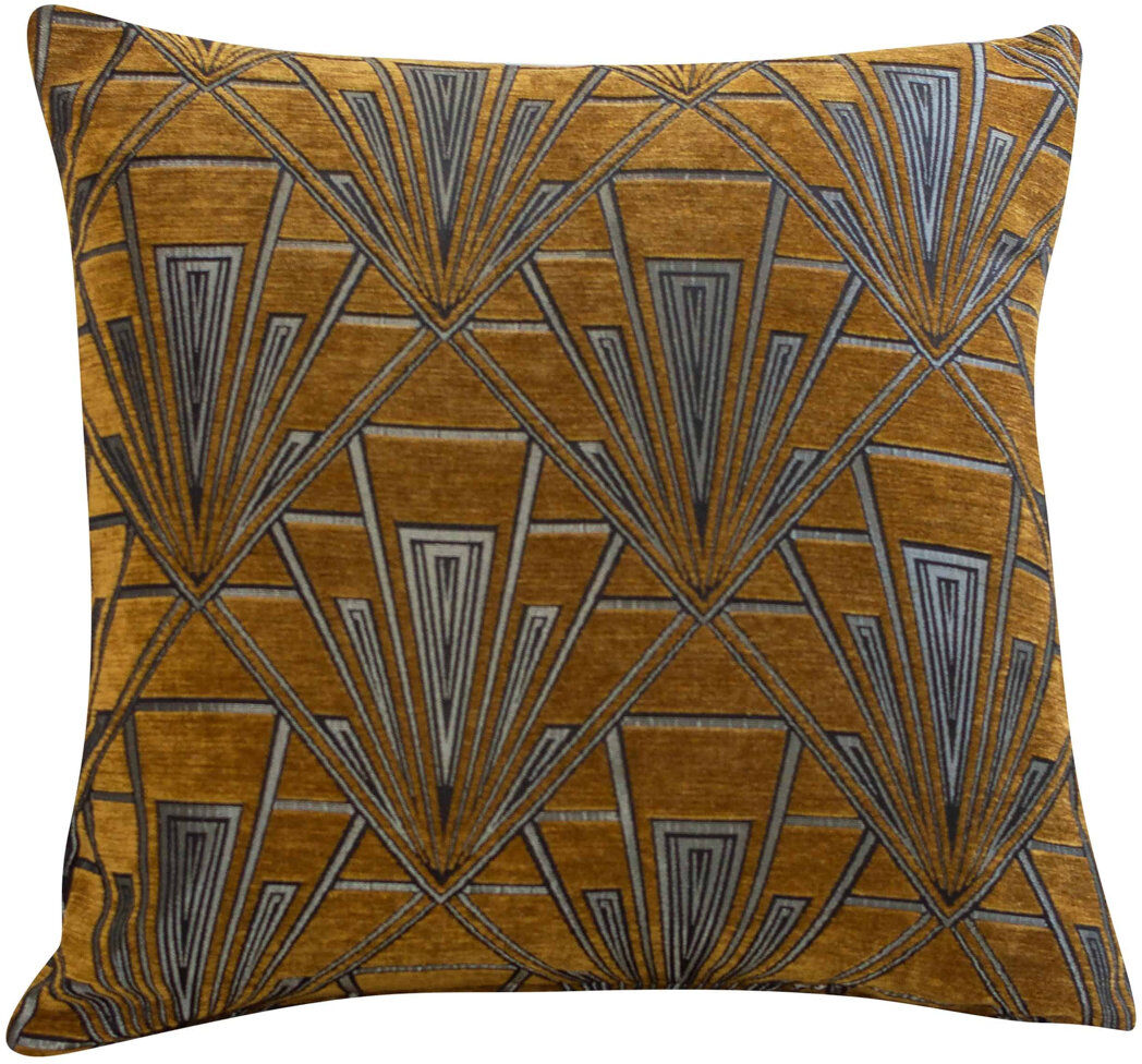 Linen Loft Floral Blue Cushion Synthetic filled 58cm H X 58cm W X 12cm D