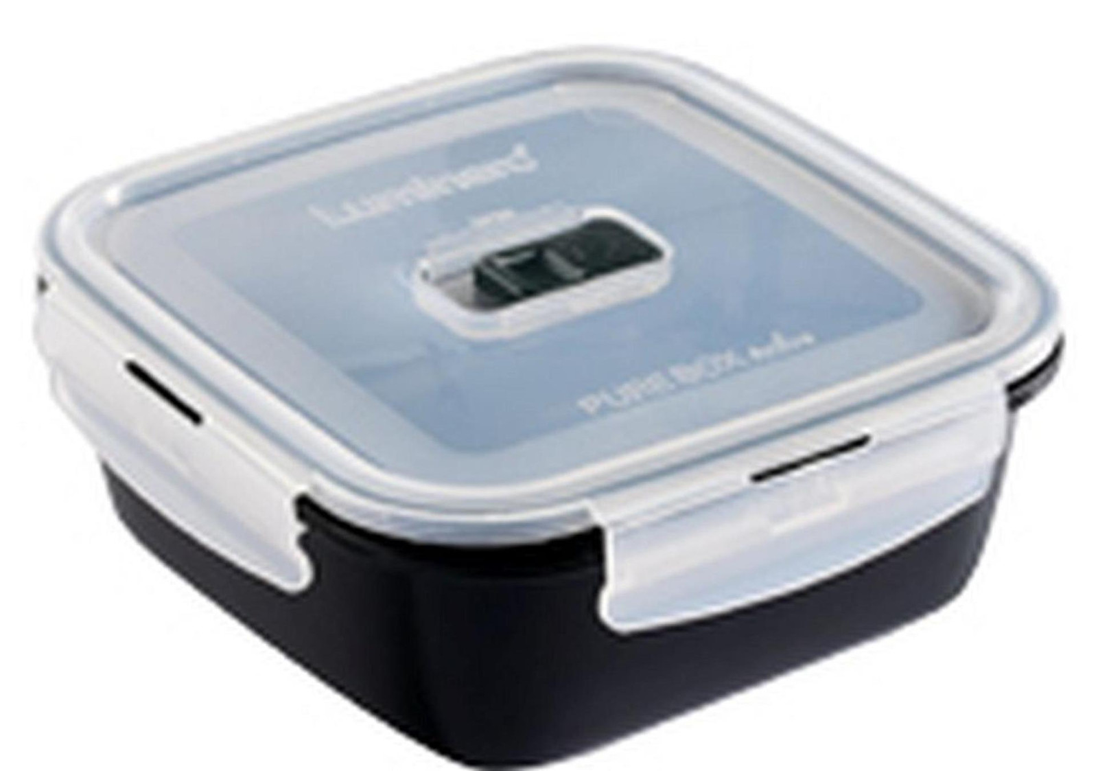 Luminarc Black Box actieve vierkante container met deksel, 122 cl